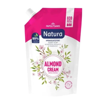 Снимка на течен сапун Natura Almond Cream бадемов крем 750мл пълнител
