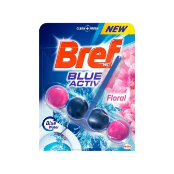 Снимка на тоалетно блокче Bref Blue Active Floral 1бр 50 гр