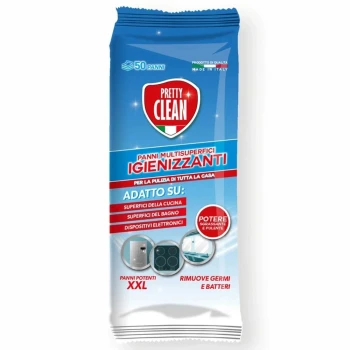 Снимка на мокри кърпи Pretty Clean Classic Igiennizanti хигиенизиращи  50бр