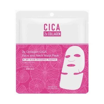 Снимка на маска лице Mitomo Cica x2 Collagen подмладяваща и изглаждаща маска за лице и шия 35гр